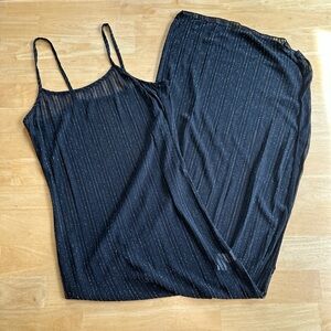 Elegant Black Women's Maxi Dress/Cover up medium